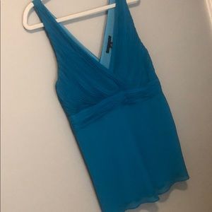 Kenneth Cole 100% silk surplice blouse NWT